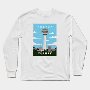 Retro travel poster Long Sleeve T-Shirt